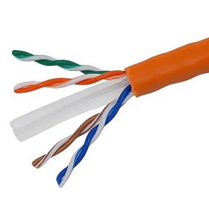 Vivanco CAT6 Fire Proof Orange Color UTP CABLE